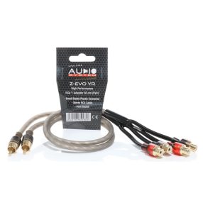   Audio System Z-EVO RCA Y-elosztó kábel FFM 2 anya 1 apa csatlakozó Z-EVO-YR