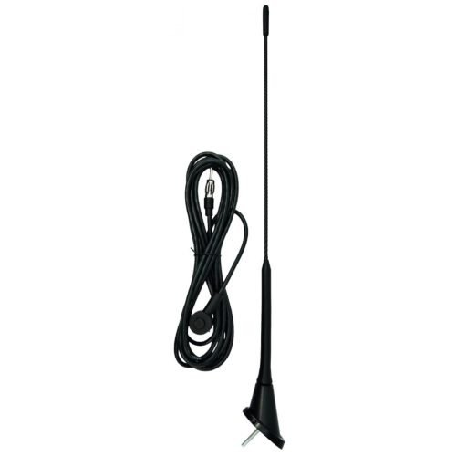 SAL 90595 autóantenna tetőre, VW Golf, M5 csavar, DIN csatlakozó, 400 mm, 52°, gumi burkolat