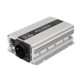   SAL SAI 1000USB feszültségátalakító, 500 W, inverter, 500 mA USB töltő, gyermekzár