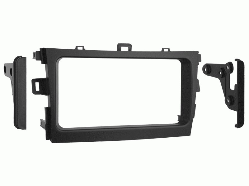 Image of Toyota Corolla 2009-2013 dupla DIN autórádió beépítő keret fekete CT23TY09