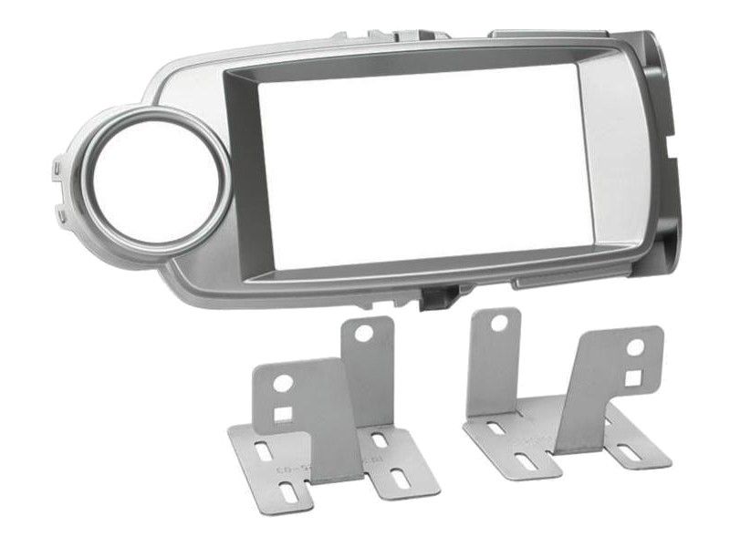 Image of Toyota Yaris 2011-2014 dupla DIN autórádió beépítő keret Ezüst CT23TY58