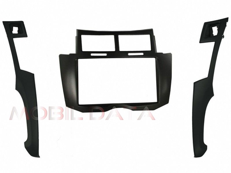 Image of Toyota Yaris 2007-2012 dupla DIN autórádió beépítő keret fekete CT24TY30
