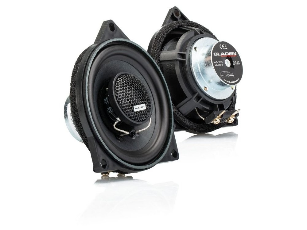 Gladen Audio ONE 100 BMW-S autóspecifikus koax hangszóró kis hangszóró kosárral