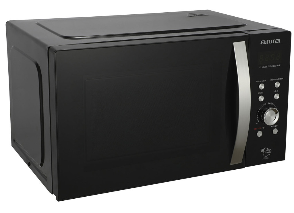 Image of Aiwa MW-230DG/BK NAMICOOK CRYSTAL23 Mikrohullámú sütő, grillező funkcióval, 23 literes belső térrel