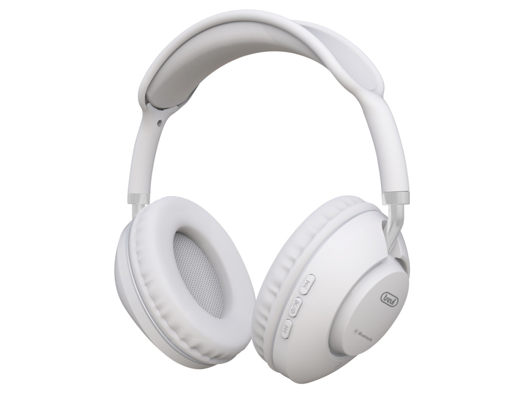 Image of Trevi DJ 12E42 BT White HiFi digitális sztereó Bluetooth DJ fejhallgatóval fehér színben