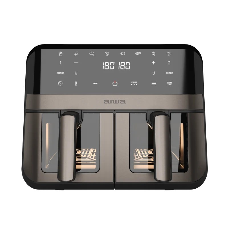 Image of Aiwa AFR-9000 FUTAGO Forradalmi, japán légkeveréses sütő a konyhában, 2.400W, 9 liter (2x4,5 liter)