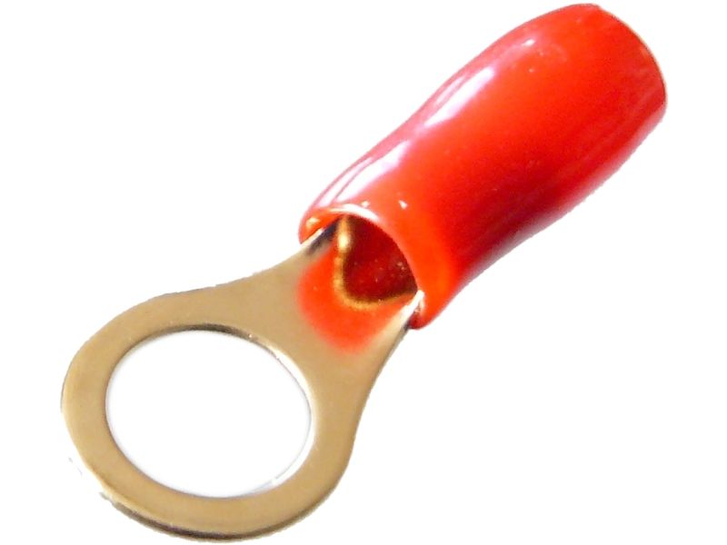 Image of Szemes saru aranyozott 10 mm2 - 11 mm furat piros SZS10-11P