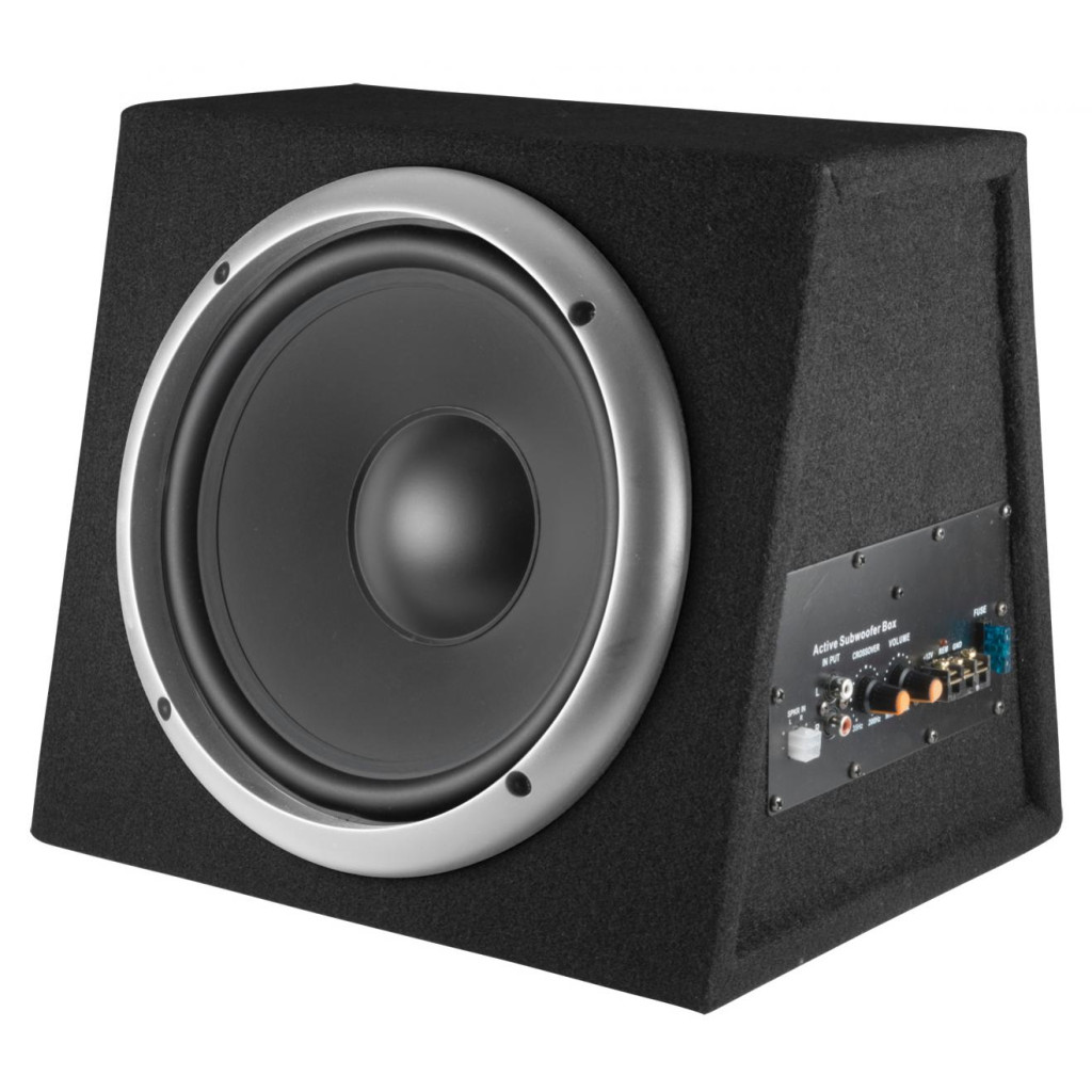 Image of SAL BS 10/A aktív szubláda, 200 W, 250 mm hangszóró, polipropilén kónusz, 4 Ohm, 340 x 310 x 280 mm, 100 W erősítő