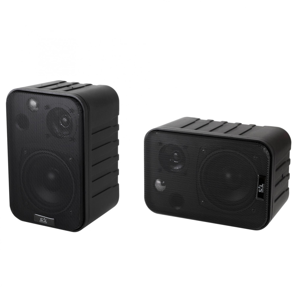 Image of SAL BXB 10050P sztereó hangdoboz pár, 2x60 W / 8 Ohm, 3 utas Bass reflex, eltávolítható tartókonzol